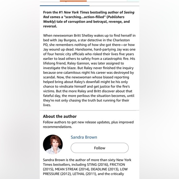 Smoke Screen, A Novel by Sandra Brown - Picture 6 of 6